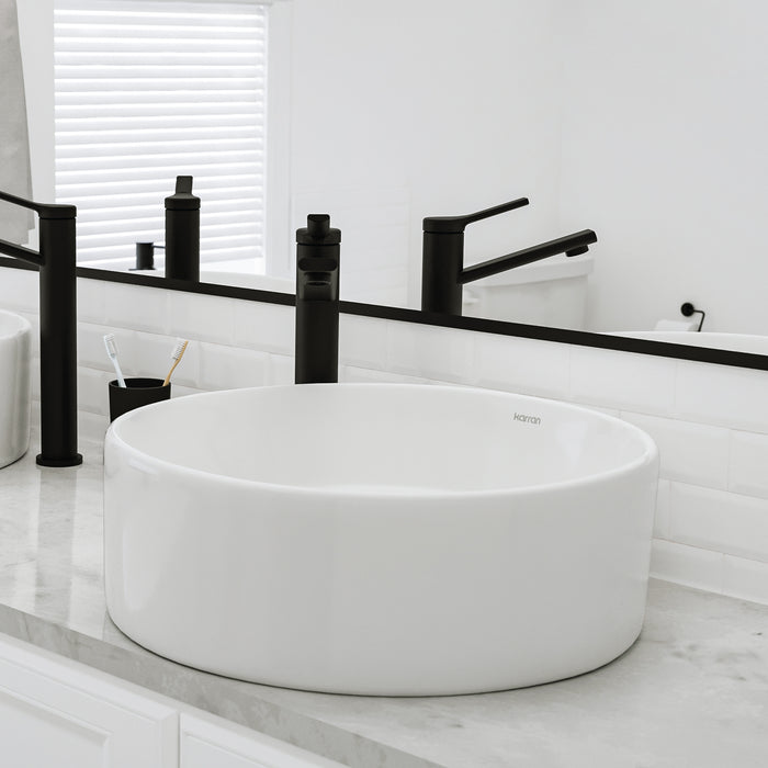 Vitreous China White Bathroom Sink 8