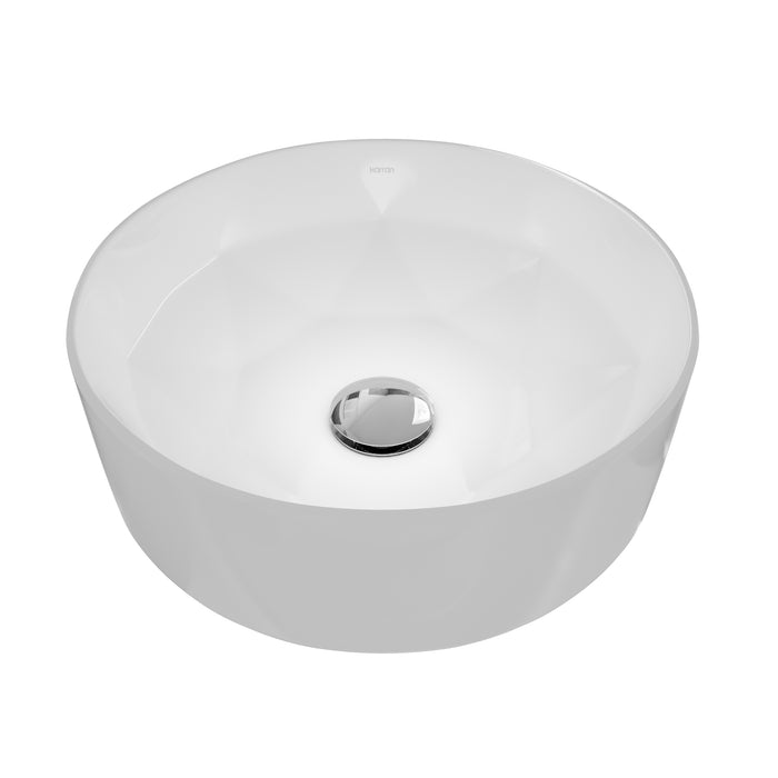 Vitreous China White Bathroom Sink 1