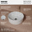 Vitreous China White Bathroom Sink 2