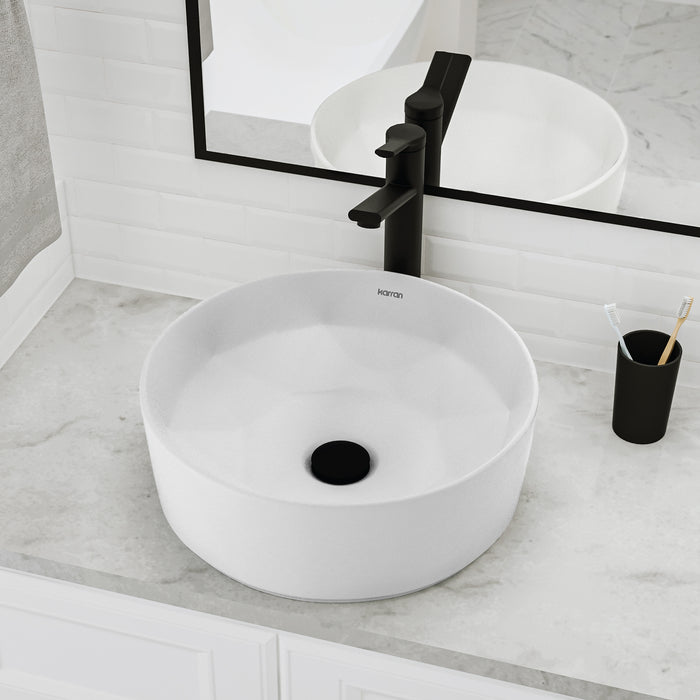 Vitreous China White Bathroom Sink 5