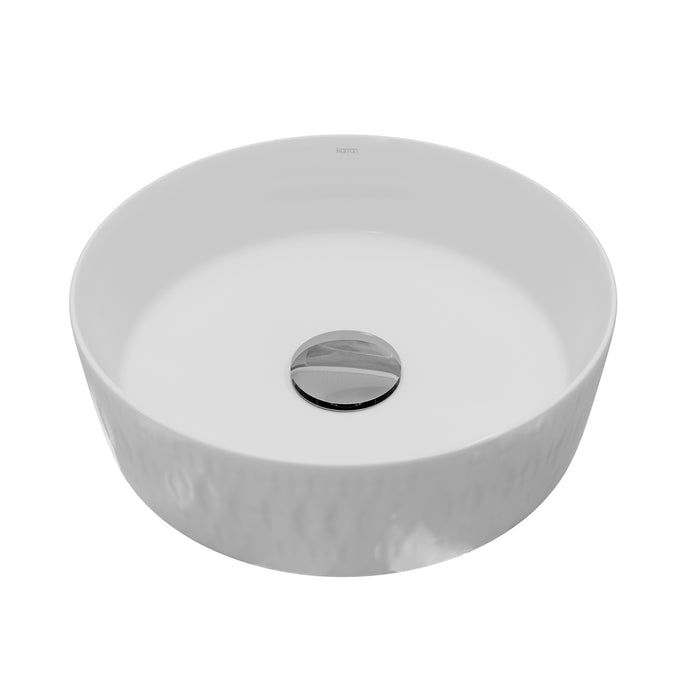 Vitreous China White Bathroom Sink 1