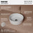 Vitreous China White Bathroom Sink 2