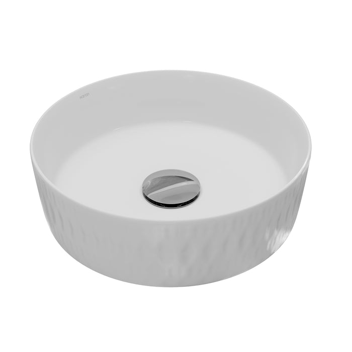 Vitreous China White Bathroom Sink 6