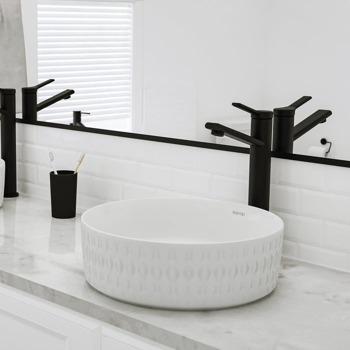 Vitreous China White Bathroom Sink 8