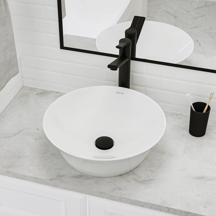 Vitreous China White Bathroom Sink 5