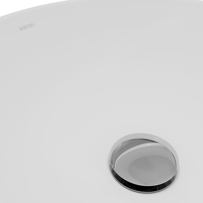 Vitreous China White Bathroom Sink 7