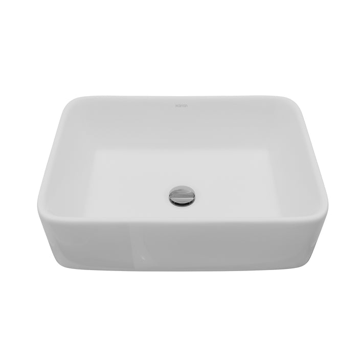 Vitreous China White Bathroom Sink 1