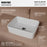 Vitreous China White Bathroom Sink 2
