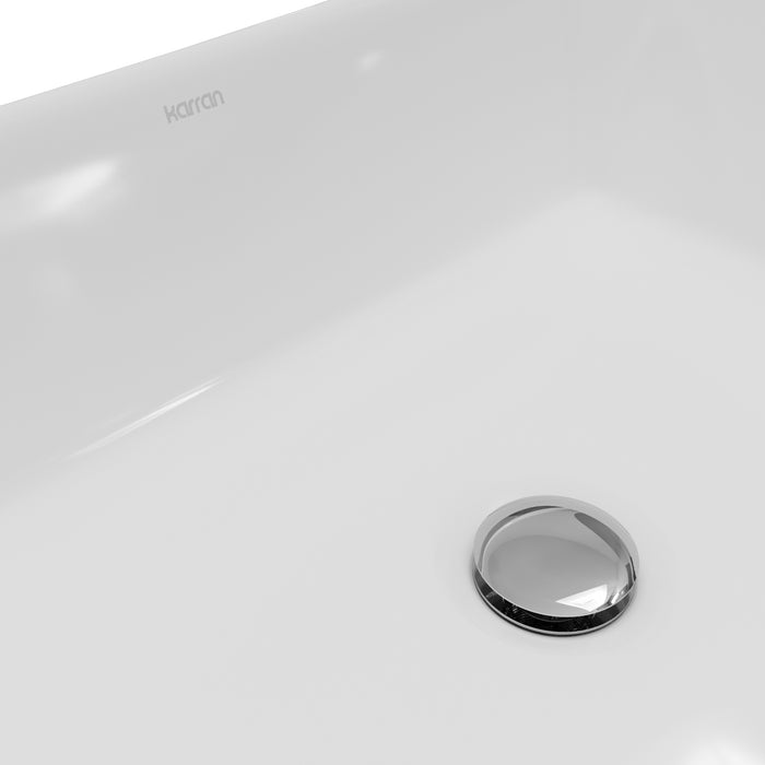 Vitreous China White Bathroom Sink 7