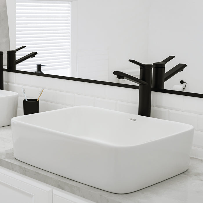 Vitreous China White Bathroom Sink 8