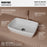 Vitreous China White Bathroom Sink 2