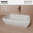 Vitreous China White Bathroom Sink 4