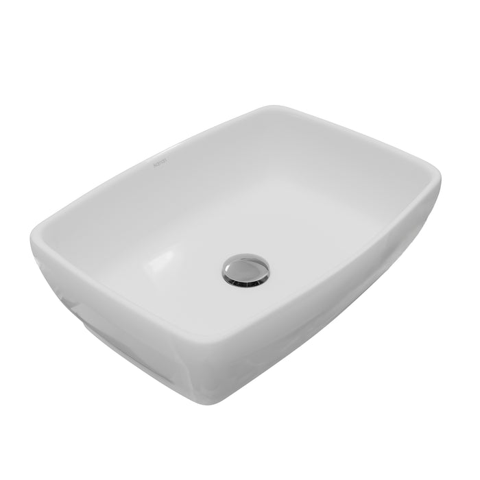 Vitreous China White Bathroom Sink 6