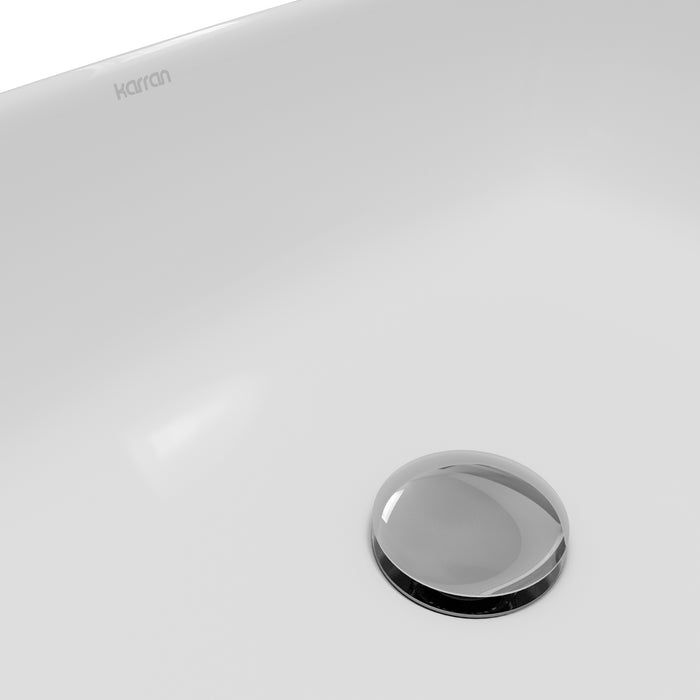 Vitreous China White Bathroom Sink 7