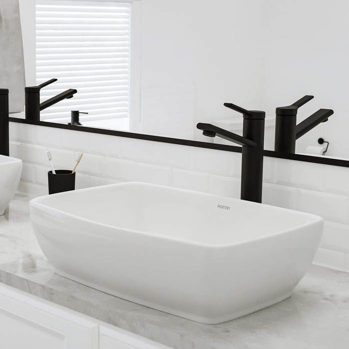 Vitreous China White Bathroom Sink 8