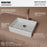 Vitreous China White Bathroom Sink 2