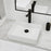 Vitreous China White Bathroom Sink 5