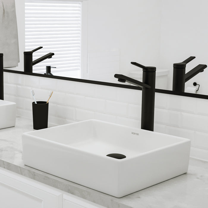 Vitreous China White Bathroom Sink 8