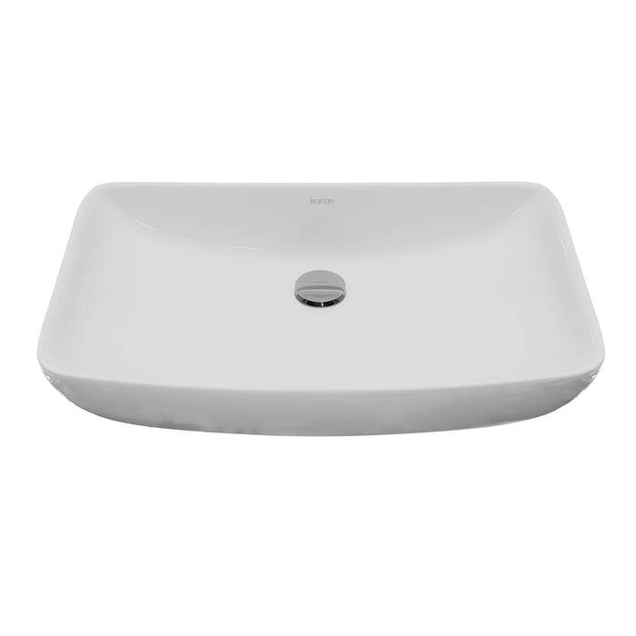 Vitreous China White Bathroom Sink 1