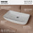 Vitreous China White Bathroom Sink 2