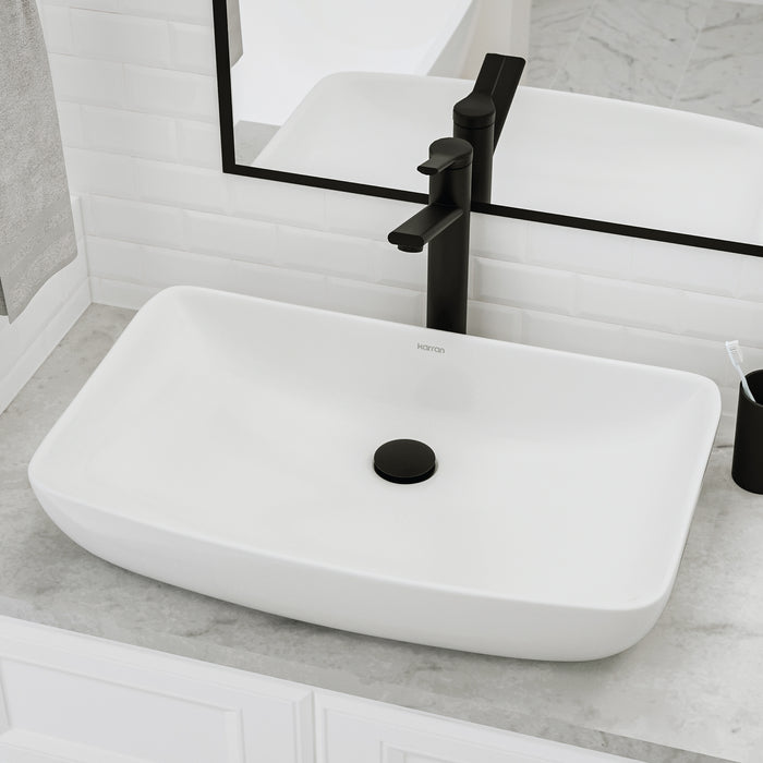 Vitreous China White Bathroom Sink 5