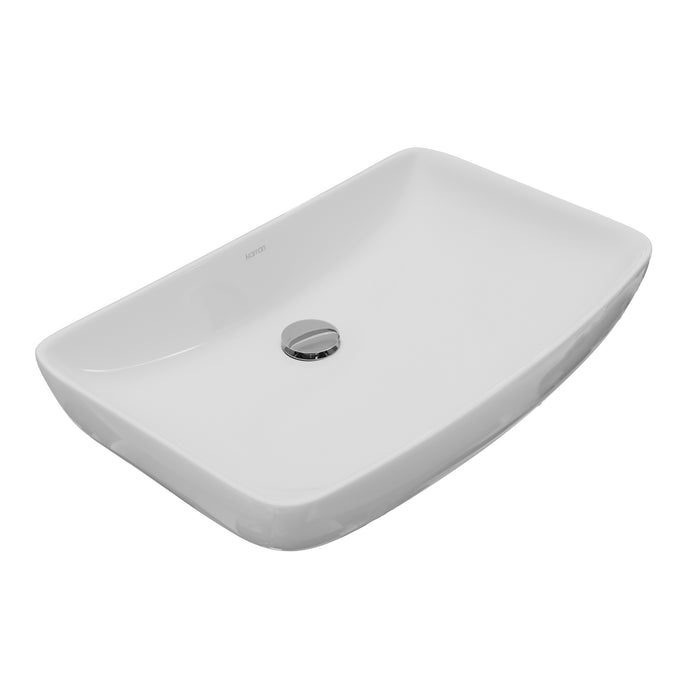 Vitreous China White Bathroom Sink 6