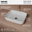 Vitreous China White Bathroom Sink 2