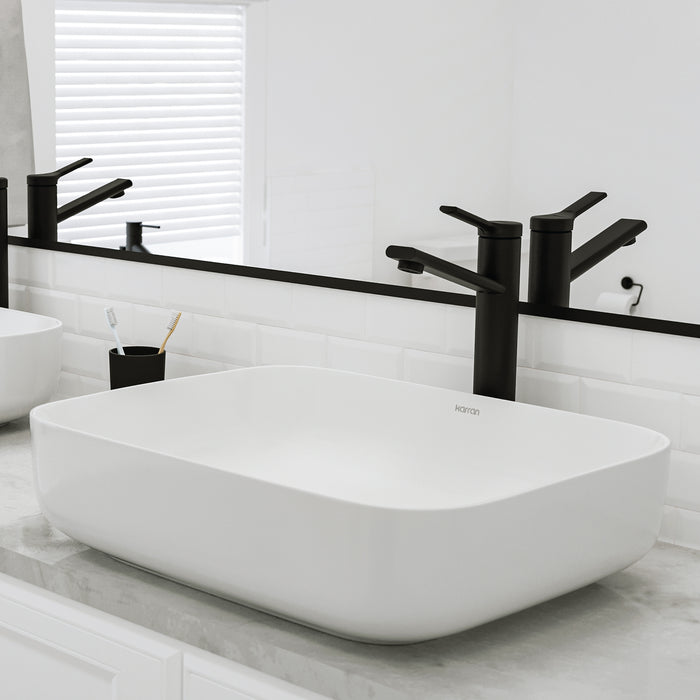 Vitreous China White Bathroom Sink 8