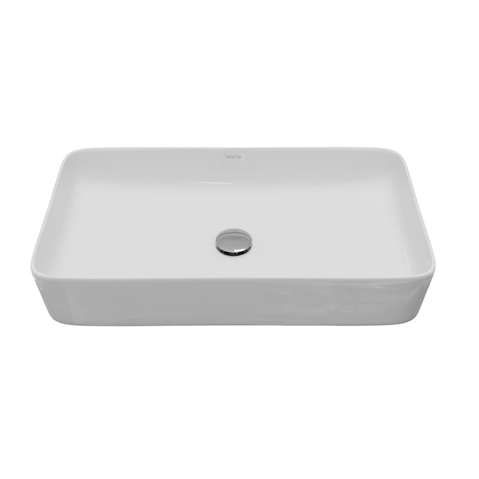 Vitreous China White Bathroom Sink 1