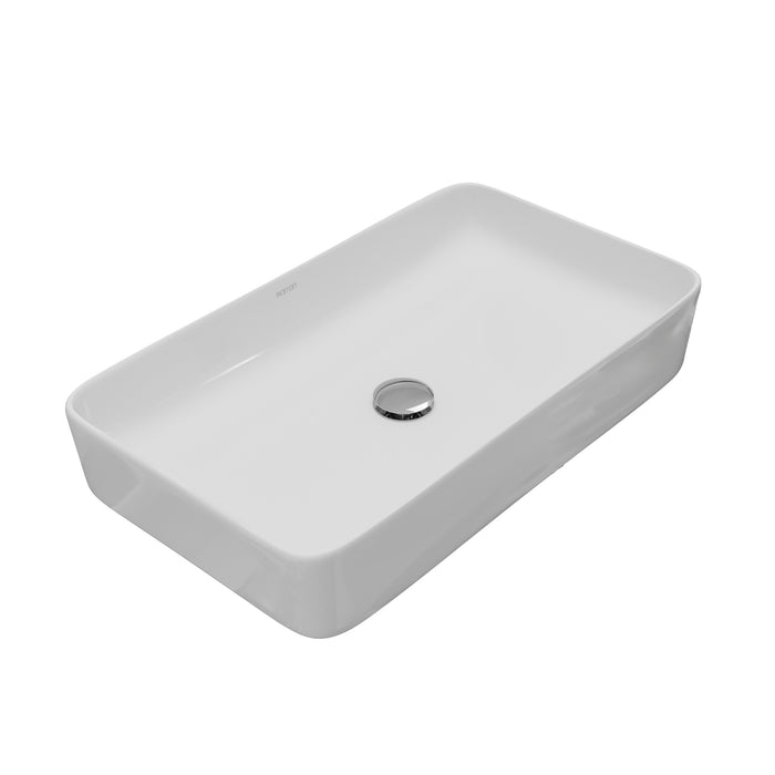 Vitreous China White Bathroom Sink 6