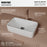 Vitreous China White Bathroom Sink 2