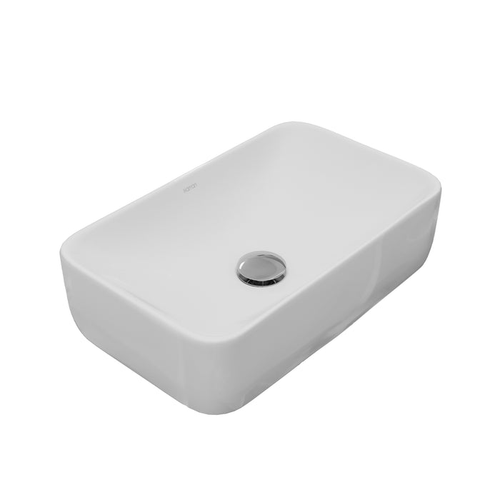 Vitreous China White Bathroom Sink 6