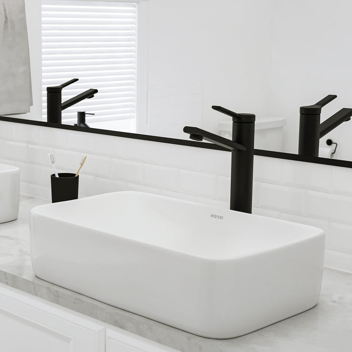 Vitreous China White Bathroom Sink 8