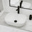 Vitreous China White Bathroom Sink 5
