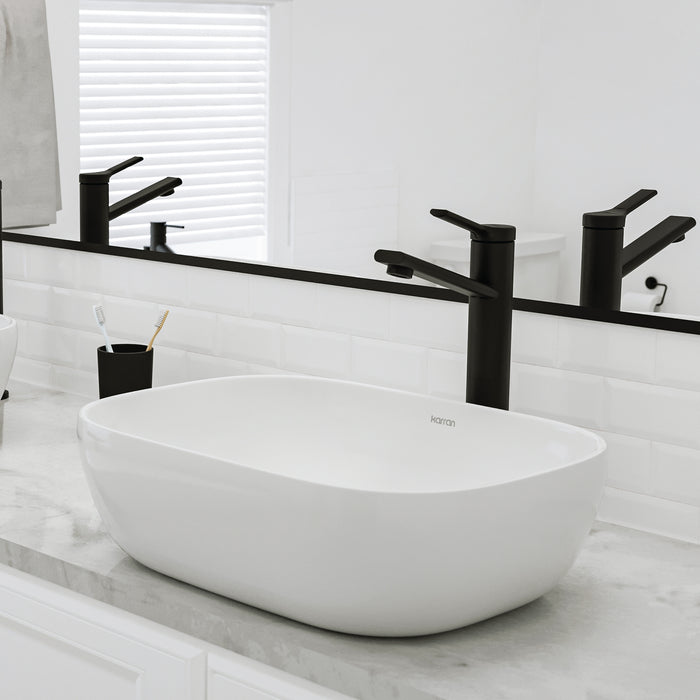 Vitreous China White Bathroom Sink 8