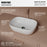 Vitreous China White Bathroom Sink 2