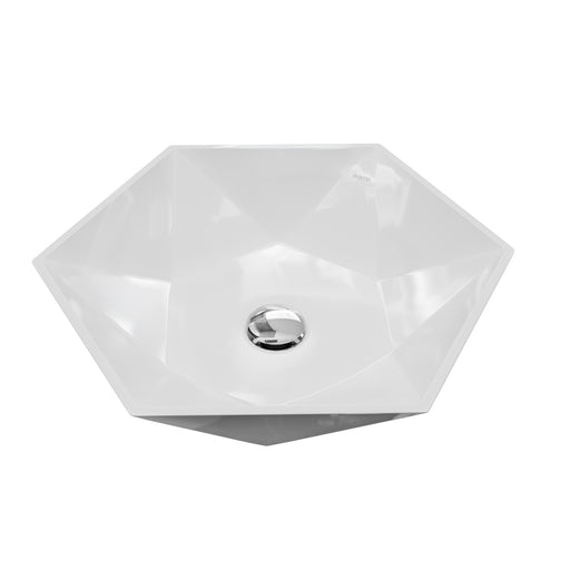 Vitreous China White Bathroom Sink 1