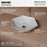 Vitreous China White Bathroom Sink 2