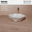 Vitreous China White Bathroom Sink 4
