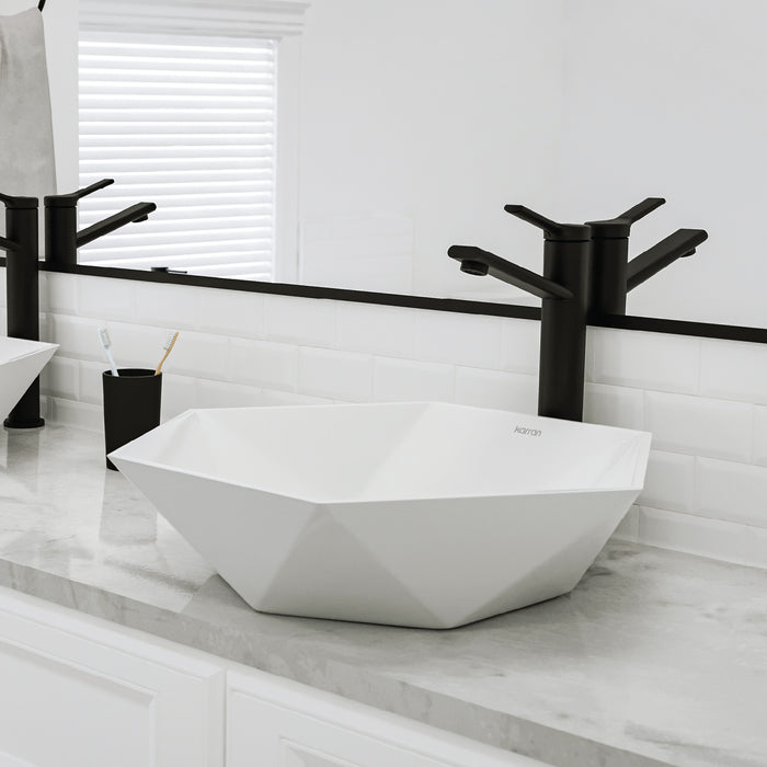 Vitreous China White Bathroom Sink 8