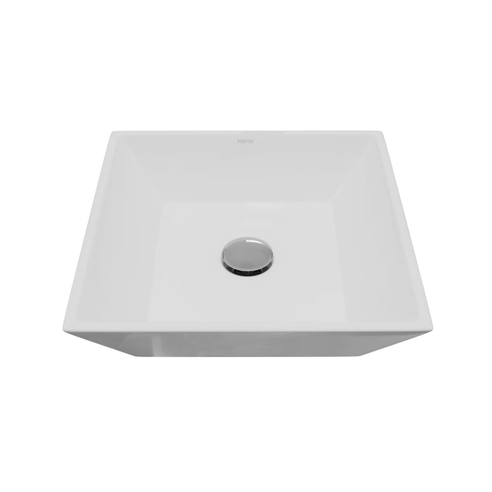 Vitreous China White Bathroom Sink 1
