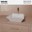 Vitreous China White Bathroom Sink 4