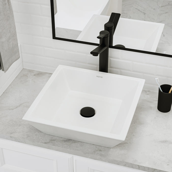 Vitreous China White Bathroom Sink 5