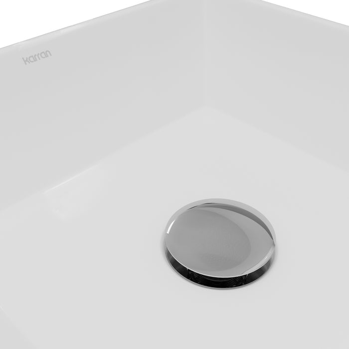 Vitreous China White Bathroom Sink 7