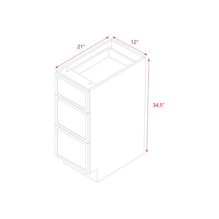 Shady Oak Wood Drawer Base Cabinet 4