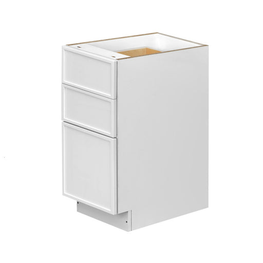 Shady White Wood Drawer Base Cabinet 1