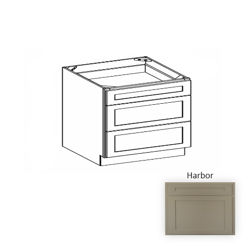 VDB12 Wood Harbor Vanity Drawer Base Harbor 1