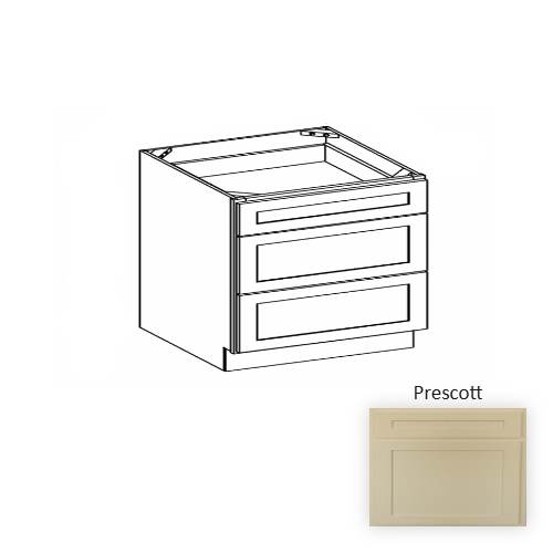 VDB12 Wood Prescott Vanity Drawer Base Prescott 1
