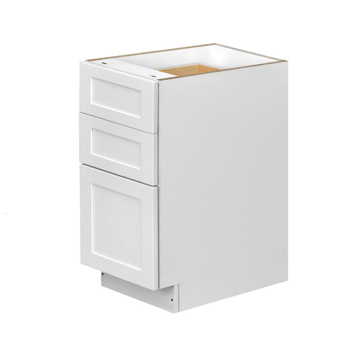 Mallorca White Wood Drawer Base Cabinet 1