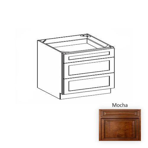 VDB15 Wood Mocha Vanity Drawer Base Mocha 1